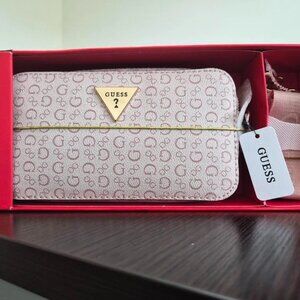GUESS Larosa Mini Crossbody Handbag rose Signature G Logo New In Gift Box!
